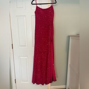 Pink Prom Dress, Sequin, Size Medium, Zapataka Dress